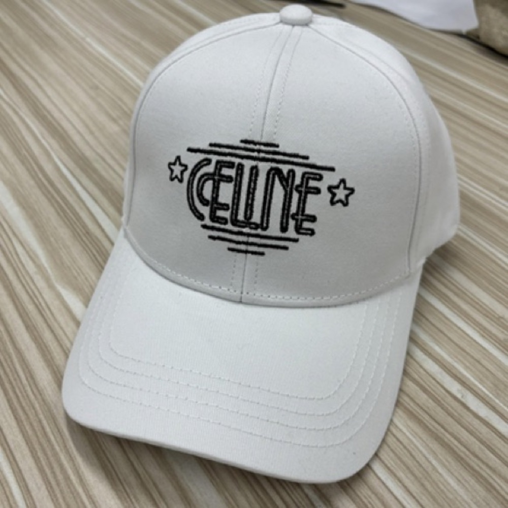 Celine white baseball cap